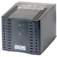 Стабилизатор Powercom TCA-2000 ступенчатый, 1000Вт, вход 220В+/-20%, выход 220V +/- 7%, ЧЕРНЫЙ