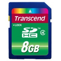 Карта памяти 8 Gb SDHC, Transcend (TS8GSDHC4)