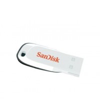 USB Flash Drive 16Gb SanDisk Cruzer Blade White / 16/4Mbps / SDCZ50C-016G-B35W