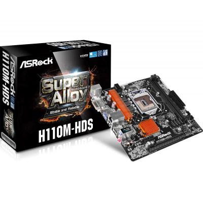 Материнская плата ASRock H110M-HDS Фото: Материнская плата ASRock H110M-HDS