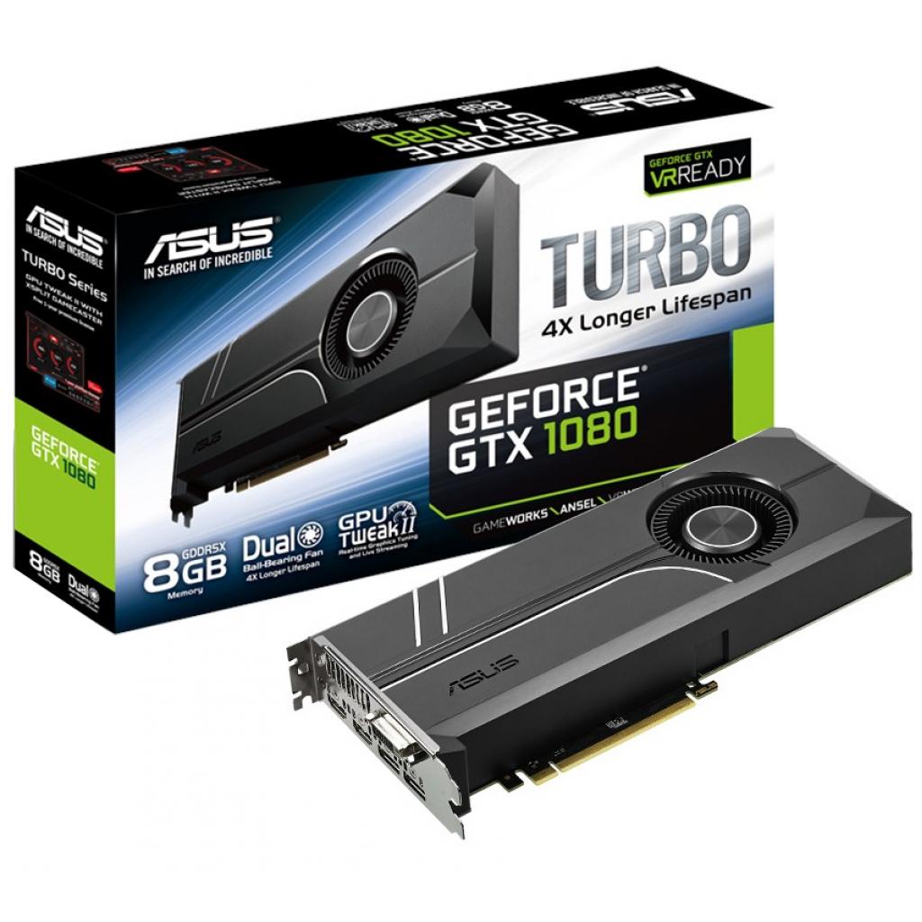 Видеокарта ASUS GeForce GTX1080 8192Mb TURBO (TURBO-GTX1080-8G) Фото: Видеокарта ASUS GeForce GTX1080 8192Mb TURBO (TURBO-GTX1080-8G)