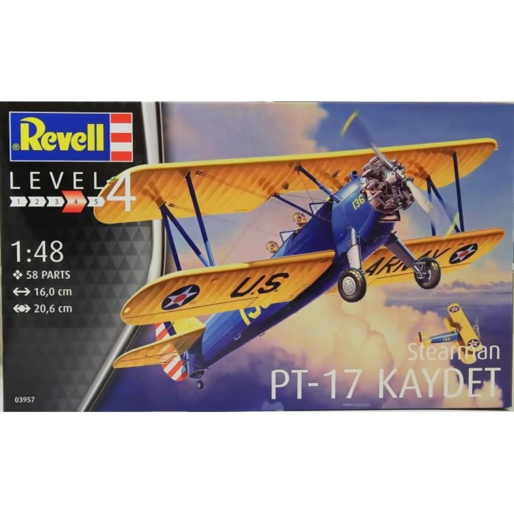 Сборная модель Revell Тренировочный самолет Stearman P-17 Kayde 1:48 (3957) Фото: Сборная модель Revell Тренировочный самолет Stearman P-17 Kayde 1:48 (3957)