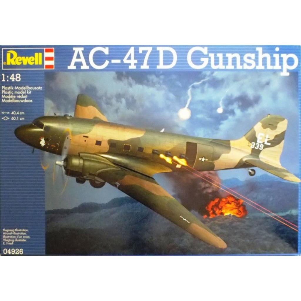 Сборная модель Revell Тяжелый ударный самолет AC-47D Gunship 1:48 (4926) Фото: Сборная модель Revell Тяжелый ударный самолет AC-47D Gunship 1:48 (4926)