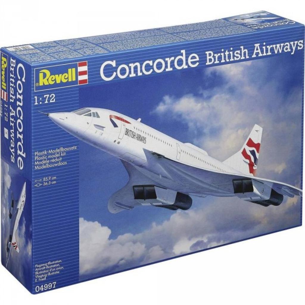 Сборная модель Revell Самолет Concorde British Airways 1:72 (4997) Фото: Сборная модель Revell Самолет Concorde British Airways 1:72 (4997)