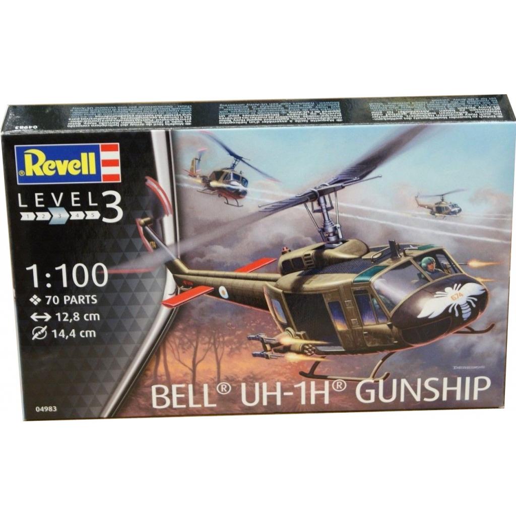 Сборная модель Revell Многоцелевой вертолёт Bell UH-1H Gunship 1:100 (4983) Фото: Сборная модель Revell Многоцелевой вертолёт Bell UH-1H Gunship 1:100 (4983)