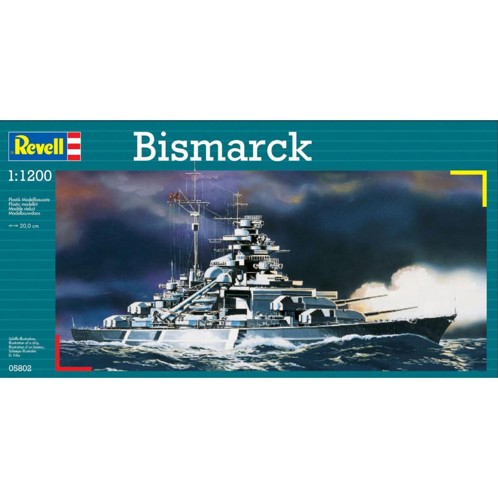 Сборная модель Revell Линейный корабль Bismarck 1:1200 (5802) Фото: Сборная модель Revell Линейный корабль Bismarck 1:1200 (5802)