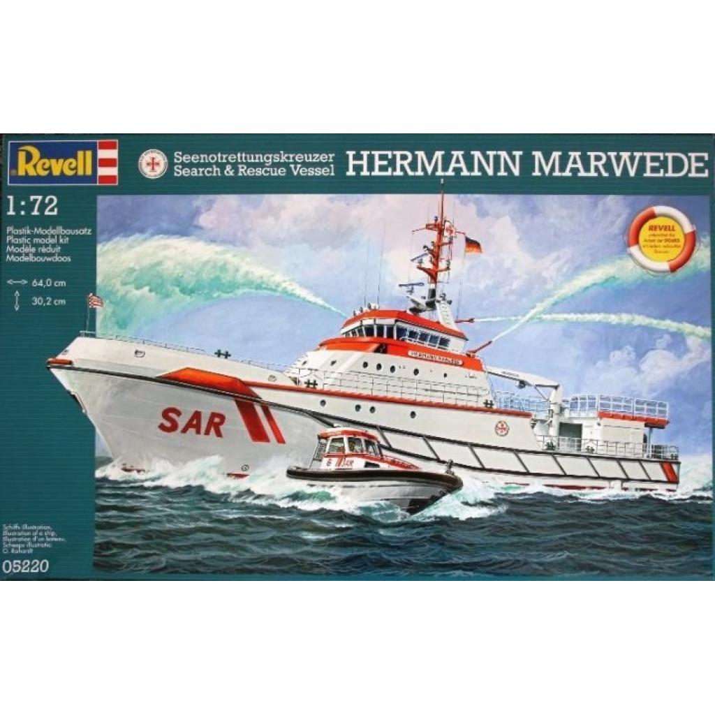 Сборная модель Revell Корабль Search & Rescue Vessel HERMANN MARWEDE 1:72 (5220) Фото: Сборная модель Revell Корабль Search & Rescue Vessel HERMANN MARWEDE 1:72 (5220)
