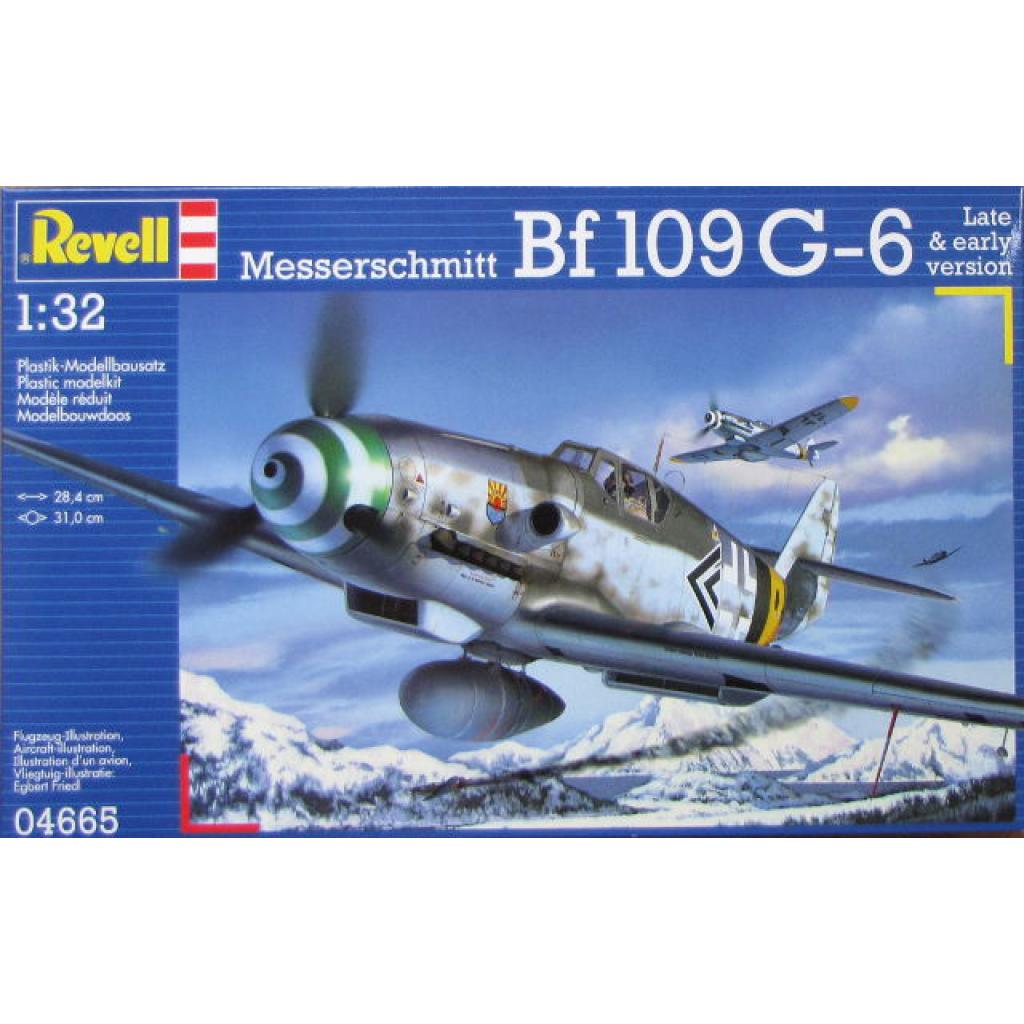 Сборная модель Revell Истребитель Messerschmitt Bf109 G-6 1:32 (4665) Фото: Сборная модель Revell Истребитель Messerschmitt Bf109 G-6 1:32 (4665)