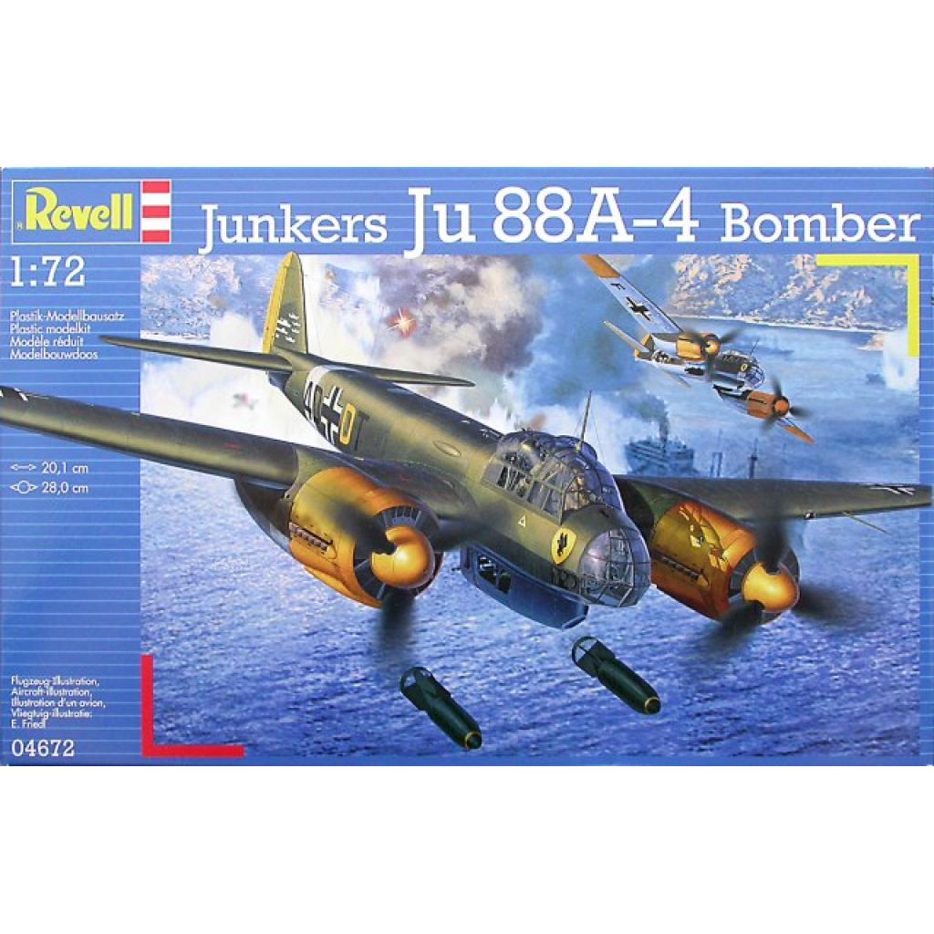 Сборная модель Revell Самолет Junkers Ju88 A-4 Bomber 1:72 (4672) Фото: Сборная модель Revell Самолет Junkers Ju88 A-4 Bomber 1:72 (4672)