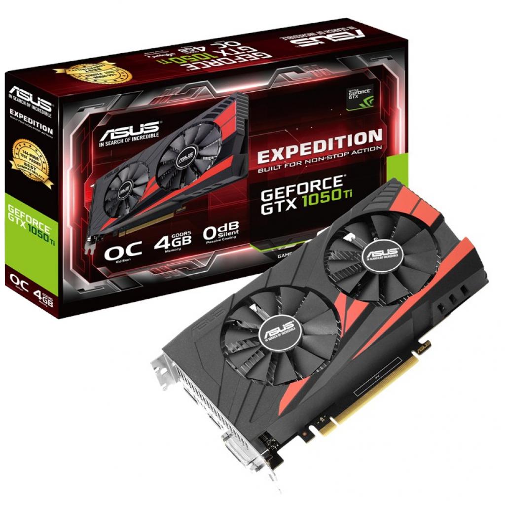 Видеокарта ASUS GeForce GTX1050 Ti 4096Mb EXPEDITION OC (EX-GTX1050TI-O4G) Фото: Видеокарта ASUS GeForce GTX1050 Ti 4096Mb EXPEDITION OC (EX-GTX1050TI-O4G)