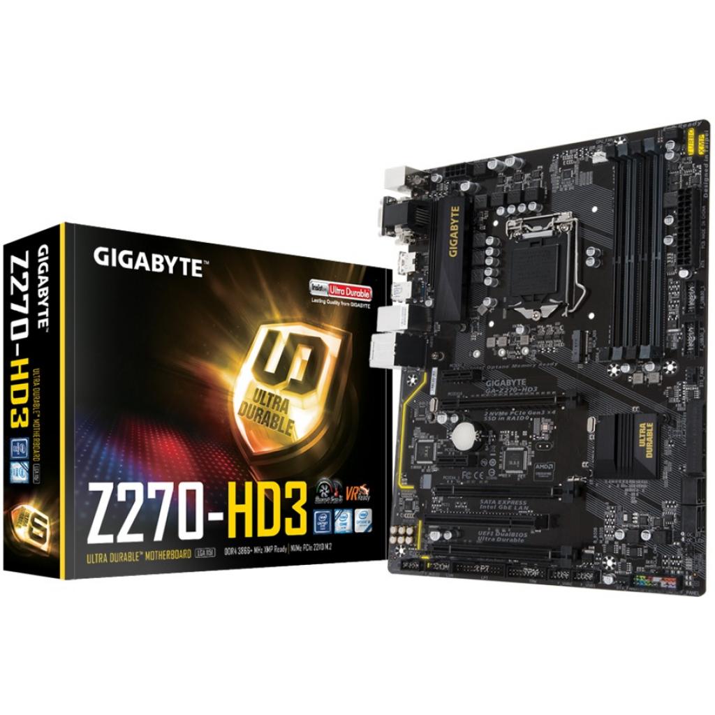 Материнская плата GIGABYTE GA-Z270-HD3 Фото: Материнская плата GIGABYTE GA-Z270-HD3