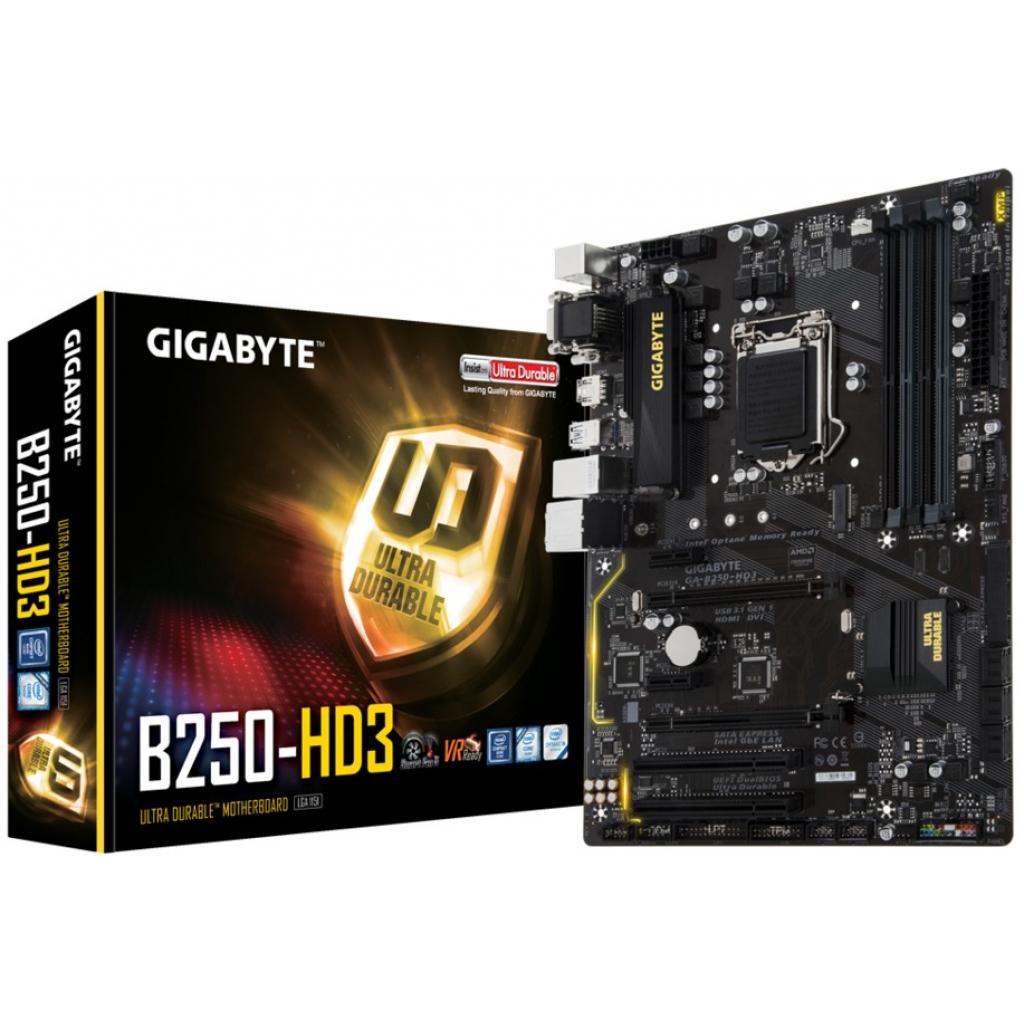 Материнская плата GIGABYTE GA-B250-HD3 Фото: Материнская плата GIGABYTE GA-B250-HD3