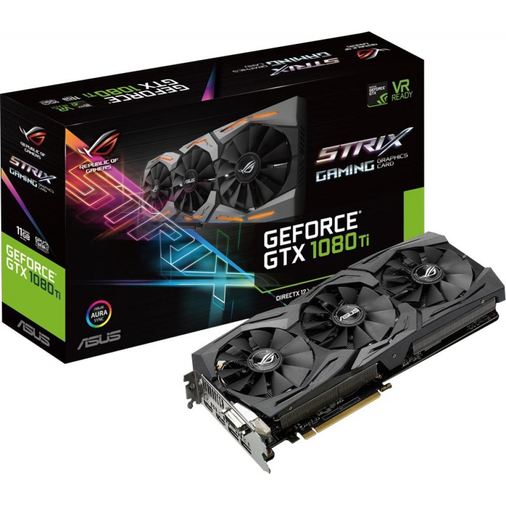 Видеокарта ASUS GeForce GTX1080 Ti 11Gb ROG STRIX GAMING (ROG-STRIX-GTX1080TI-11G-GAMING) Фото: Видеокарта ASUS GeForce GTX1080 Ti 11Gb ROG STRIX GAMING (ROG-STRIX-GTX1080TI-11G-GAMING)