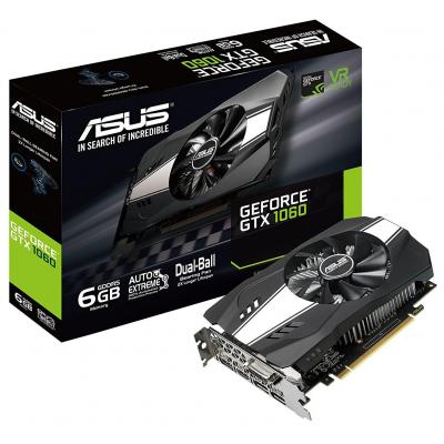 Видеокарта ASUS GeForce GTX1060 6144Mb PHOENIX (PH-GTX1060-6G) Фото: Видеокарта ASUS GeForce GTX1060 6144Mb PHOENIX (PH-GTX1060-6G)