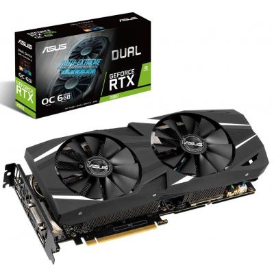 Видеокарта ASUS GeForce RTX2060 6144Mb DUAL OC (DUAL-RTX2060-O6G) Фото: Видеокарта ASUS GeForce RTX2060 6144Mb DUAL OC (DUAL-RTX2060-O6G)