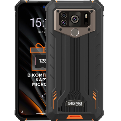 Мобильный телефон Sigma X-treme PQ55 Black Orange (4827798337929) Фото: Мобильный телефон Sigma X-treme PQ55 Black Orange (4827798337929)