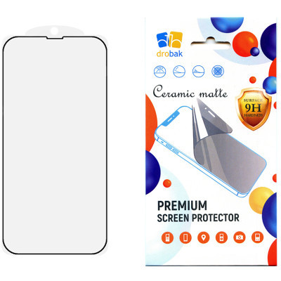 Стекло защитное Drobak Matte Ceramics Apple iPhone 15 (292921) Фото: Стекло защитное Drobak Matte Ceramics Apple iPhone 15 (292921)