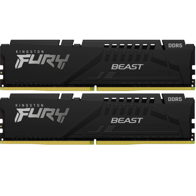 Модуль памяти для компьютера DDR5 32GB (2x16GB) 6400 MHz Beast Black XMP Kingston Fury (ex.HyperX) (KF564C32BBK2-32) Фото: Модуль памяти для компьютера DDR5 32GB (2x16GB) 6400 MHz Beast Black XMP Kingston Fury (ex.HyperX) (KF564C32BBK2-32)