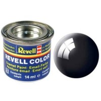 Аксессуары для сборных моделей Revell Краска черная глянцевая black gloss 14ml (32107)