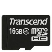 Карта памяти 16 Gb microSDHC, Transcend (TS16GUSDHC4)