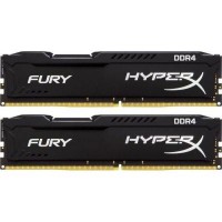 Модуль памяти DDR4 8GB (2x4GB) 2400 MHz Fury Black Kingston (HX424C15FBK2/8)