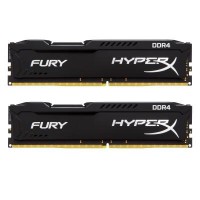 Модуль памяти DDR4 8GB (2x4GB) 2133 MHz Fury Black Kingston (HX421C14FBK2/8)