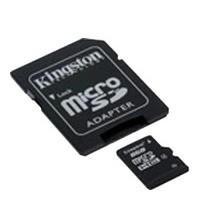 Карта памяти 8Gb microSDHC Kingston Class4 / SD адаптер / SDC4/8GB