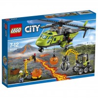 Конструктор LEGO City Underwater Грузовой вертолёт исследователей вулканов (60123)