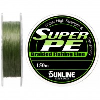 Шнур Sunline Super PE 150м 0,26мм 25Lb/12,5кг (темно-зеленый) (1658.04.65)