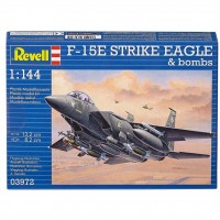 Сборная модель Revell Истребитель F-15E Strike Eagle & Bombs 1:144 (3972)