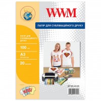 Бумага WWM A3 Sublimation (SP100.A3.20)