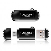 USB Flash Drive 16Gb A-DATA DashDrive Durable UD320, microUSB + USB / AUD320-16G-RBK