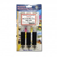 Чернила WWM Canon (3*20 ml) PG-510/PG-512 Black Pigment IR3.C10/BP