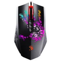 Мышь A4Tech A60 Bloody,  100-4000 DPI, металеві ніжки, чорна