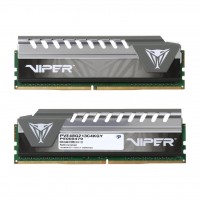 Модуль памяти 4Gb x 2 (8Gb Kit) DDR4, 2133 MHz, Patriot Viper Elite Gray, 14-14-14-32, 1.2V, с радиатором (PVE48G213C4KGY)