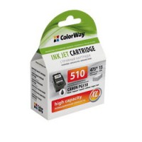 Картридж Canon PG-510Bk, Black, MP240/250/260/270/480/490, MX320/330, ColorWay (CW-CPG510)