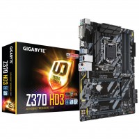 Материнская плата GIGABYTE Z370 HD3 ATX, Socket 1151, 8-е поколение Intel Core, Intel, Intel Z370, DDR4, 64GB, Intel UHD Graphics 630, 1 x PCIe 3.0/2.0 x16, 2 x PCI-Eх 3.0 x16 (PCIEX4), 3 x PCIe 3.0 x1, 1 x M.2, 1 x TPM, 6 x SATA III, 2 x USB 3.1, 2-х USB