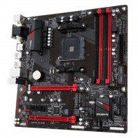 Материнская плата GIGABYTE GA-AB350M-GAMING 3 mATX, Socket AM4, AMD Ryzen/7th Generation A-series/Athlon, CrossFireX, AMD, AMD B350, DDR4, 64GB, 1x PCI-Eх 2.0 x1, 1x PCI-Eх 2.0 x16, 1x PCI-Eх 3.0 x16 (PCIEX16), 1 x M.2 Socket 3, 6 x SATA III, 1 x USB 3.1,