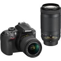 Цифровой фотоаппарат Nikon D3400 AF-P 18-55 VR + AF-P 70-300VR Kit (VBA490K005)