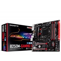 Материнская плата 1151 (B250) Gigabyte GA-B250M-Gaming 5, B250, 4xDDR4, CrossFireX, Int.Video(CPU), 6xSATA3, 1xM.2, 2xPCI-E 16x 3.0, 2xPCI-E 1x 3.0, ALC1220, Intel GLan, 6xUSB3.1/6xUSB2.0, DVI/HDMI, mATX