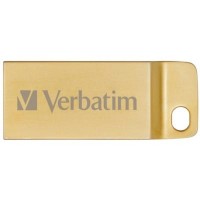 USB 3.0 Flash Drive 32Gb Verbatim Metal Executive Gold / 99105