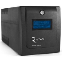 ИБП Ritar RTP1200 (720W) Proxima-D, LED, AVR, 5st, 4xSCHUKO socket, 2x12V7Ah, plastik Case. Q2