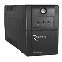 ИБП Ritar RTP600 (360W) Proxima-L, LED, AVR, 4st, 2xSCHUKO socket, 1x12V7Ah, plastik Case. Q4