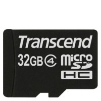 Карта памяти 32 Gb microSDHC, Transcend (TS32GUSDHC4)