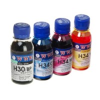 Набор чернил WWM HP, 100мл (H30/34SET-2)