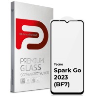 Стекло защитное Armorstandart Full Glue TECNO Spark Go 2023 (BF7) Black (ARM67167)
