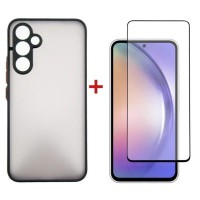 Чехол для мобильного телефона Dengos Kit for Samsung Galaxy A54 case + glass (Black) (DG-KM-26)