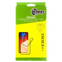 Стекло защитное Dengos Ceramic Film для Samsung Galaxy A12/M12 (black) (TGCF-05)