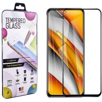 Стекло защитное Drobak Poco F3 Black Frame A+ (494902)