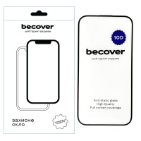 Стекло защитное BeCover Apple iPhone 15 Pro Max 10D Black (711332)